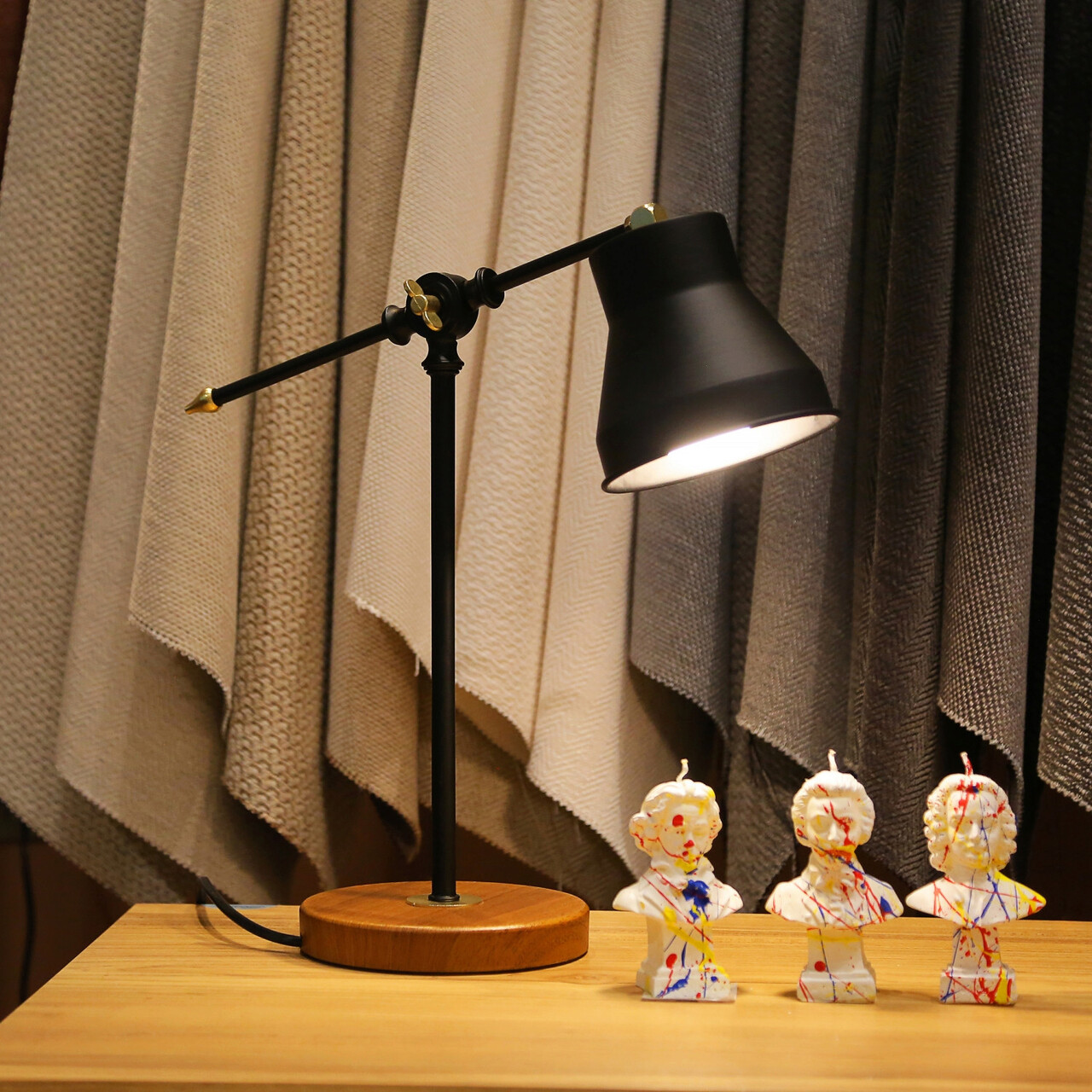 Lampa de masa, Opviq, 780SGN4492, Negru - imagine 5